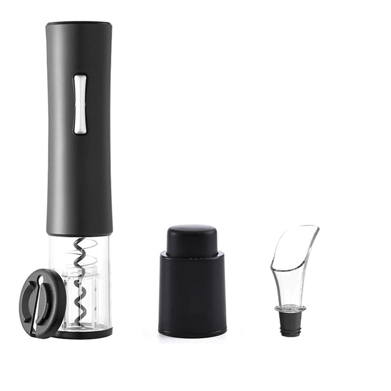 Frendorf | Automatischer Flaschenöffner für Wein Folienschneider Elektrischer Weinflaschenöffner in Schwarz oder Rot