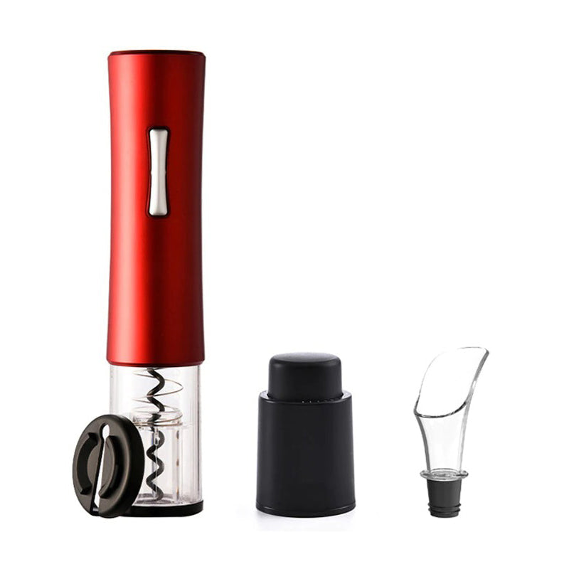 Frendorf | Automatischer Flaschenöffner für Wein Folienschneider Elektrischer Weinflaschenöffner in Schwarz oder Rot