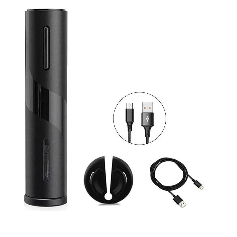 Frendorf | Automatischer Korkenzieher Weinflaschenöffner mit USB-Ladekabel Set