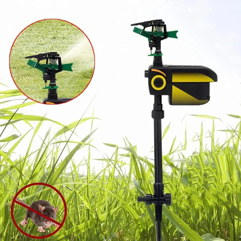 Frendorf | Automatischer bewegungsaktivierter Tierabwehr-Gartenbewässerungsanlagen - Tiersensor für den Außenbereich Rasen Garten Wassersprinkler