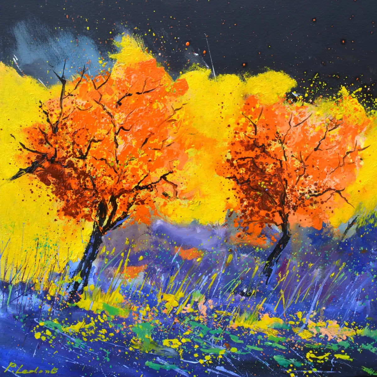 Frendorf | Herbstliche Bäume Wandkunst