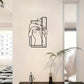 LineaArt Metall Wanddekoration - Moderne Minimalistische Wandkunst für Schlafzimmer