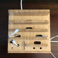 Frendorf | BambooCharge 5 | 5-in-1 Ladestation | Nachhaltig aus Bambus | Integrierte Halterung & Kabelmanagement