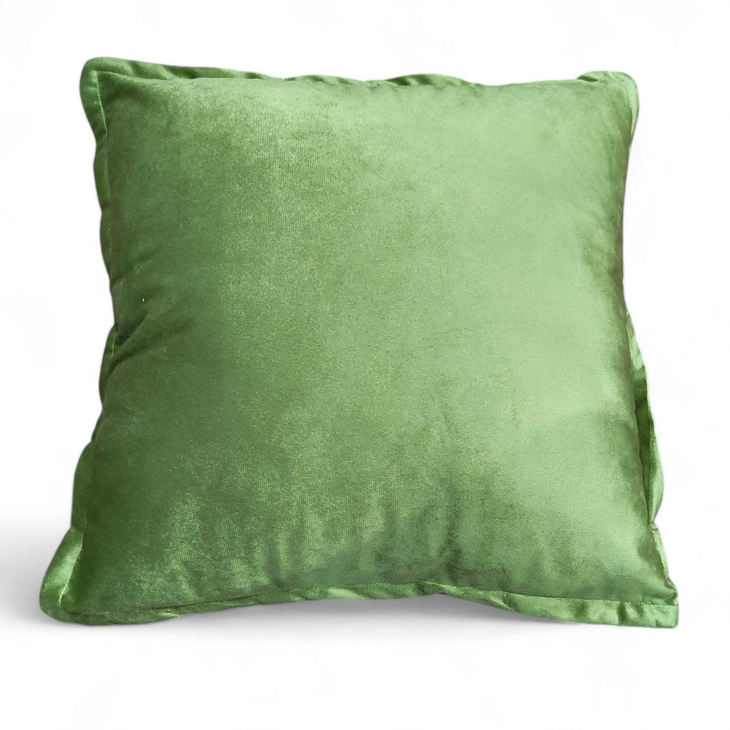 Frendorf | Zerknittertes Samt Kissen 45x45cm - Luxuriöses Dekoratives Kissen für Lebhafte Wohnakzente
