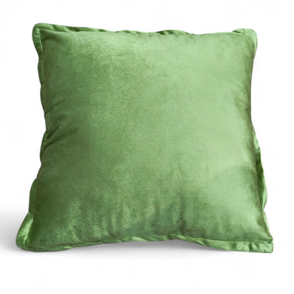 Frendorf | Zerknittertes Samt Kissen 45x45cm - Luxuriöses Dekoratives Kissen für Lebhafte Wohnakzente