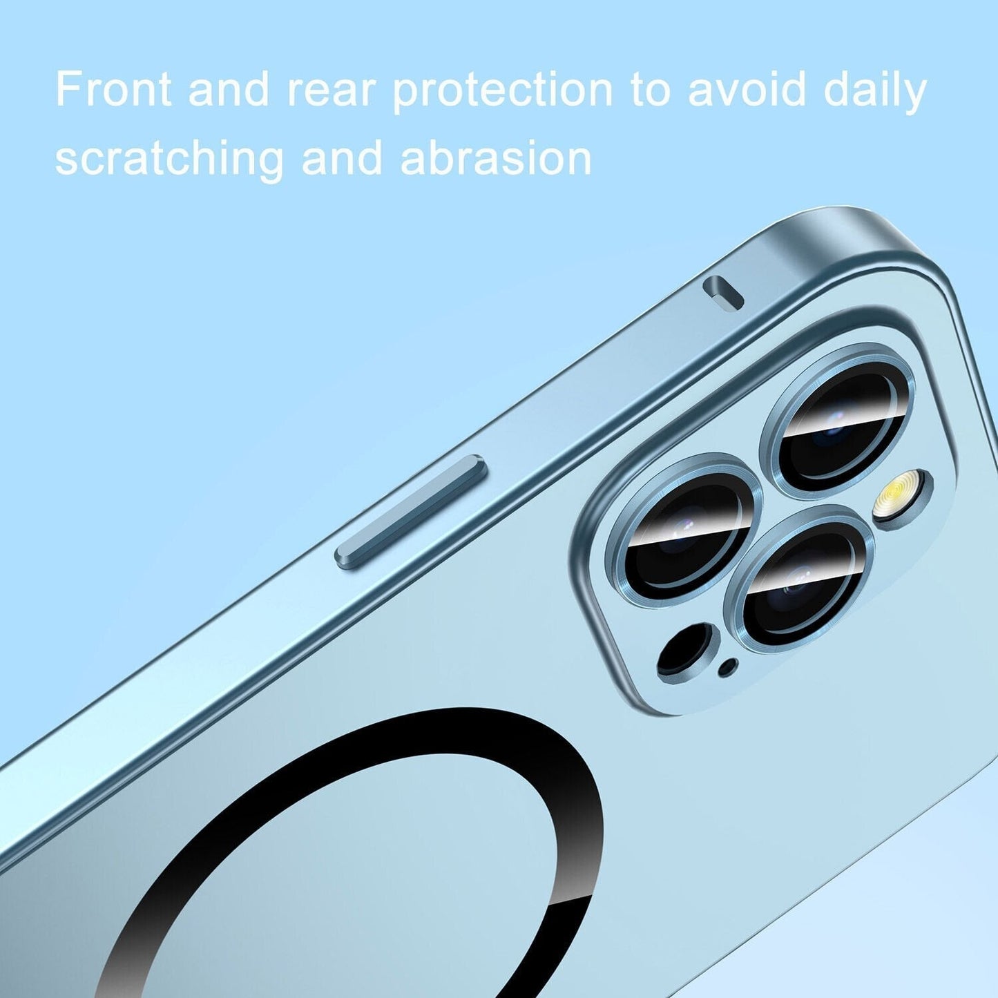 Aufladung Aluminium Metall Bumper Matte Case Cover für iPhone