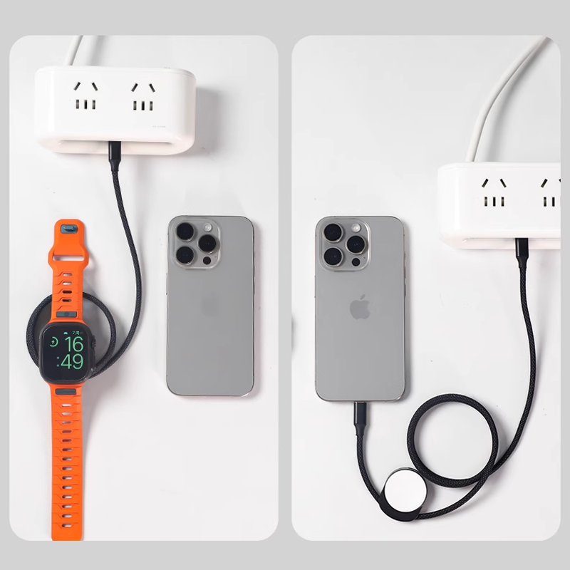 Frendorf | VoltMate DuoCharge Kabel – 100W Schnellladung & Apple Watch Magnetladung