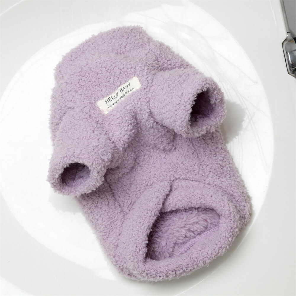 Gemütlicher und weicher Fleece-Hundepullover - Perfekt für Komfort bei kaltem Wetter