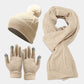Frendorf | Dreiteiliges Set aus Herbst- und Wintermützen, Schals und Handschuhen