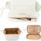 Frendorf | Abiudeng Große Make-up Tasche, Doppelschicht Kosmetiktasche, Reise Make-up Tasche, Leder Make-up Tasche, Kosmetische Reisetaschen, Tragbare Leder Kulturbeutel, Geräumige Kosmetiktasche für Frauen und Mädchen