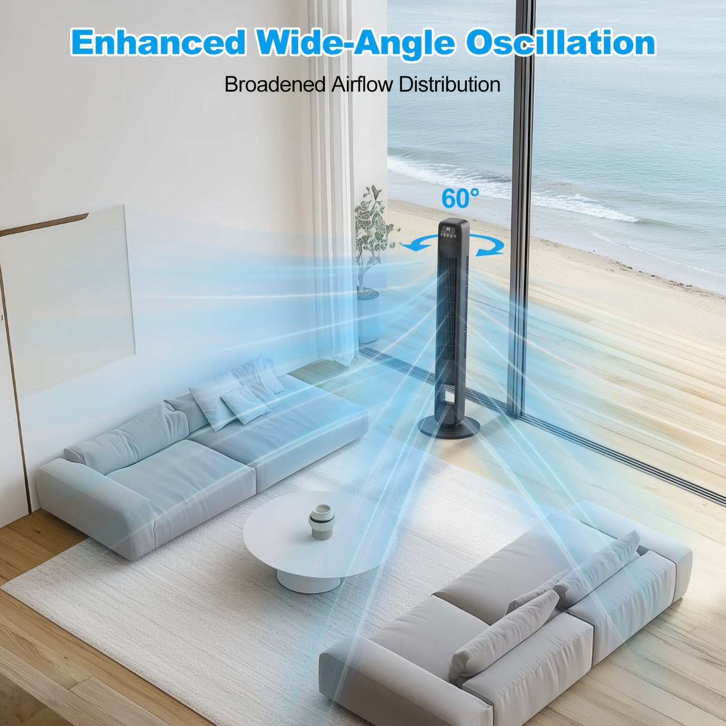 Frendorf | Blade-Less Turmventilator – Leise und verstellbar