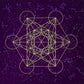 Frendorf Metatrone's Cub Crystal Grid Tischdecke Wandteppich