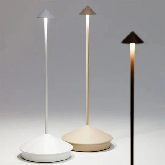 LumiZen Minimalistische LED Tischlampe | Wasserdicht und Dimmbar Drahtlose Beleuchtung