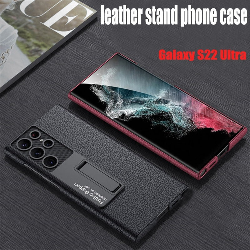 Frendorf | Luxuriöse, ultradünne Leder-Telefonhülle, stoßfest, für Samsung Galaxy 23