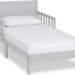 Frendorf | 648-WHT Brookside Kleinkindbett, 53L X 29B X 28H, Blush Pink/Weiß