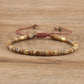 Frendorf | Geflochtenes Armband mit 2,4 mm Naturstein-Rollern – Seraphina