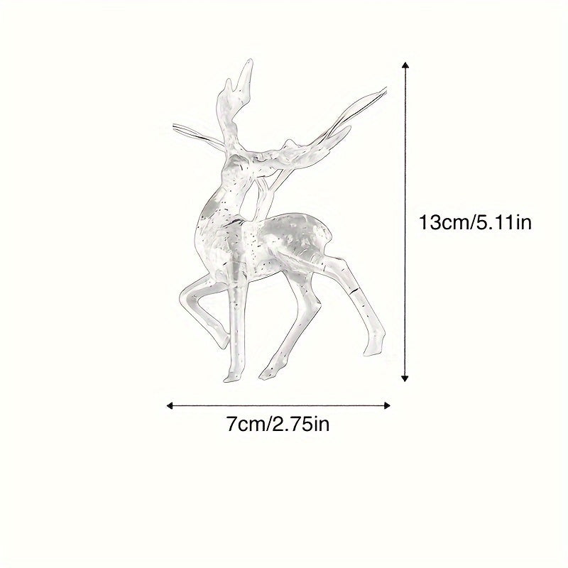 Batteriebetriebene Weihnachtslichter - Rentier-LED-Lichterkette für Innen- und Außendekorationen zu den Feiertagen