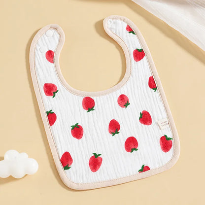 Frendorf | Baby Lätzchen aus Musselin – Weiche Spucktücher mit Druckknopf