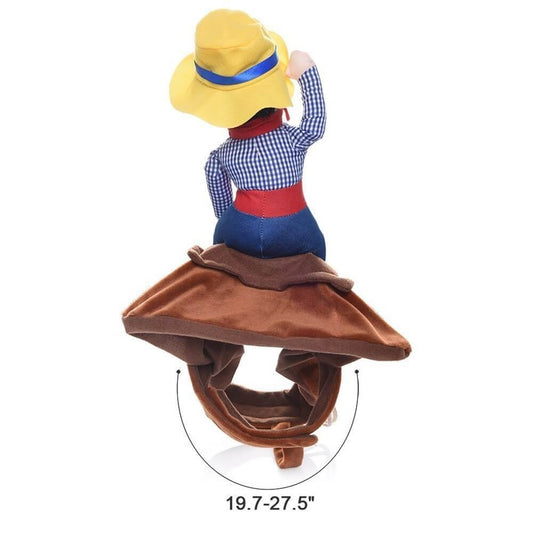 Cowboy-Reiter-Hundekostüm – Perfekt für einen lustigen Halloween-Look