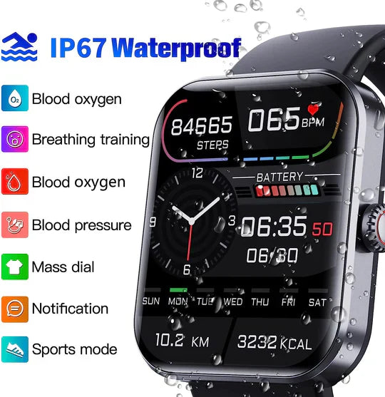 Frendorf | Beste Smartwatch mit Blutzuckermonitor - Nicht-invasives Glukoseüberwachungssystemgerät