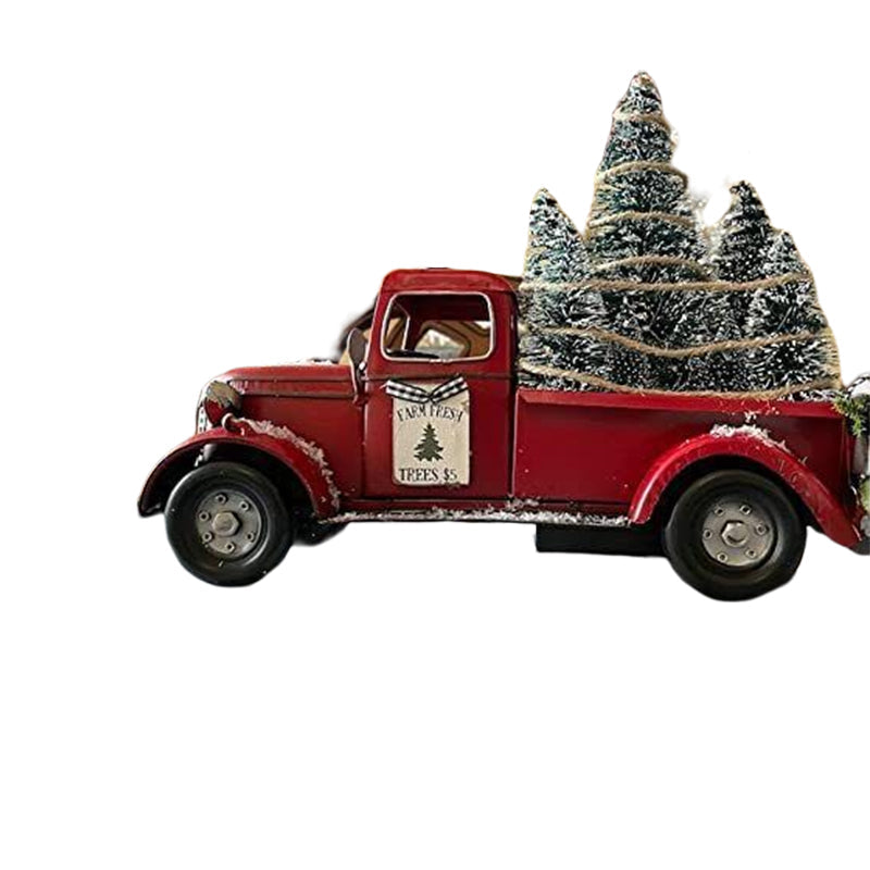 Frendorf | Roter Bauernhof-LKW Weihnachten Dekorationen