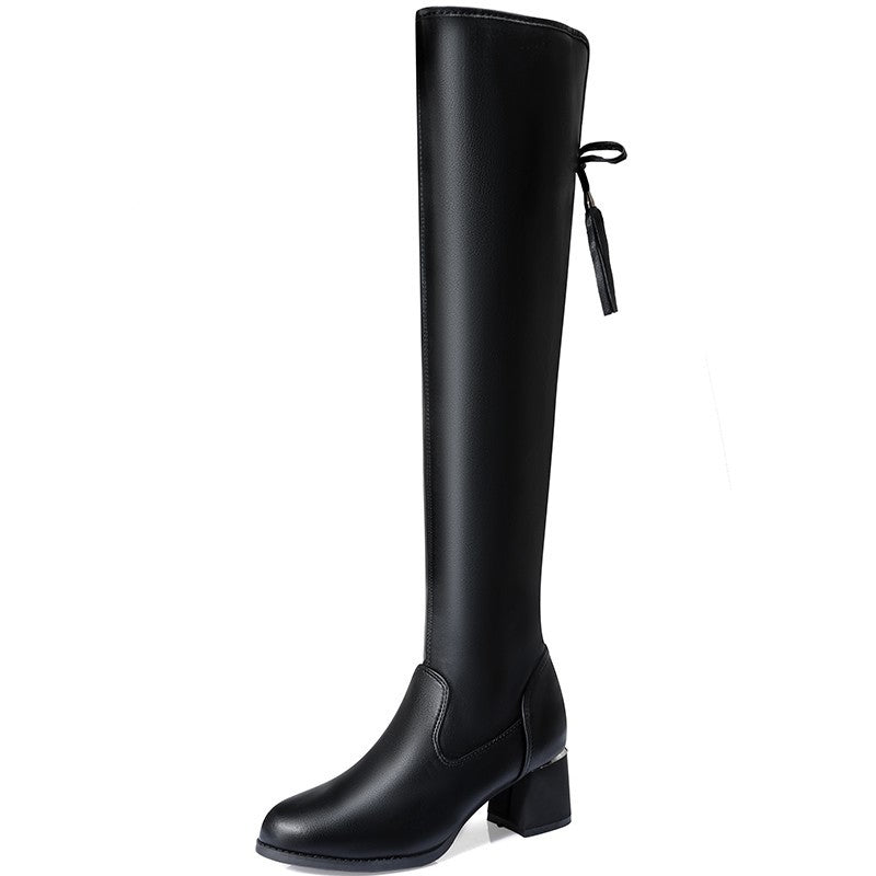 Frendorf | Bow Elastisch Weich Warm Bequeme Stiefel
