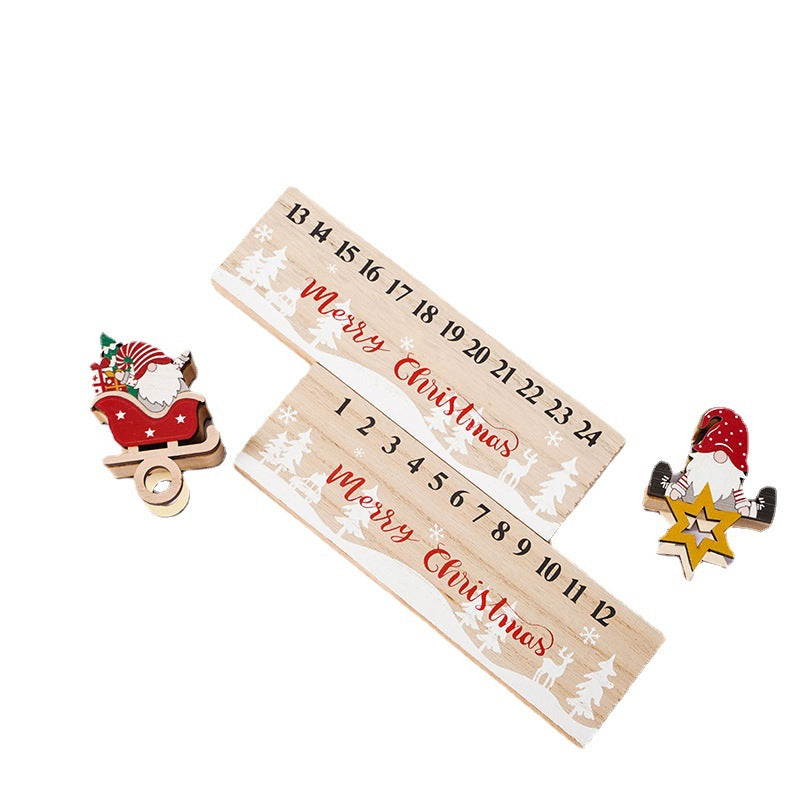Frendorf | Frohe Weihnachten Holz Mobile Weihnachtsmann Kalender Ornament