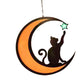 Frendorf | MysticPaws Katze & Halbmondenlampe – Magisches Stimmungslicht für eine Gemütliche Einrichtung