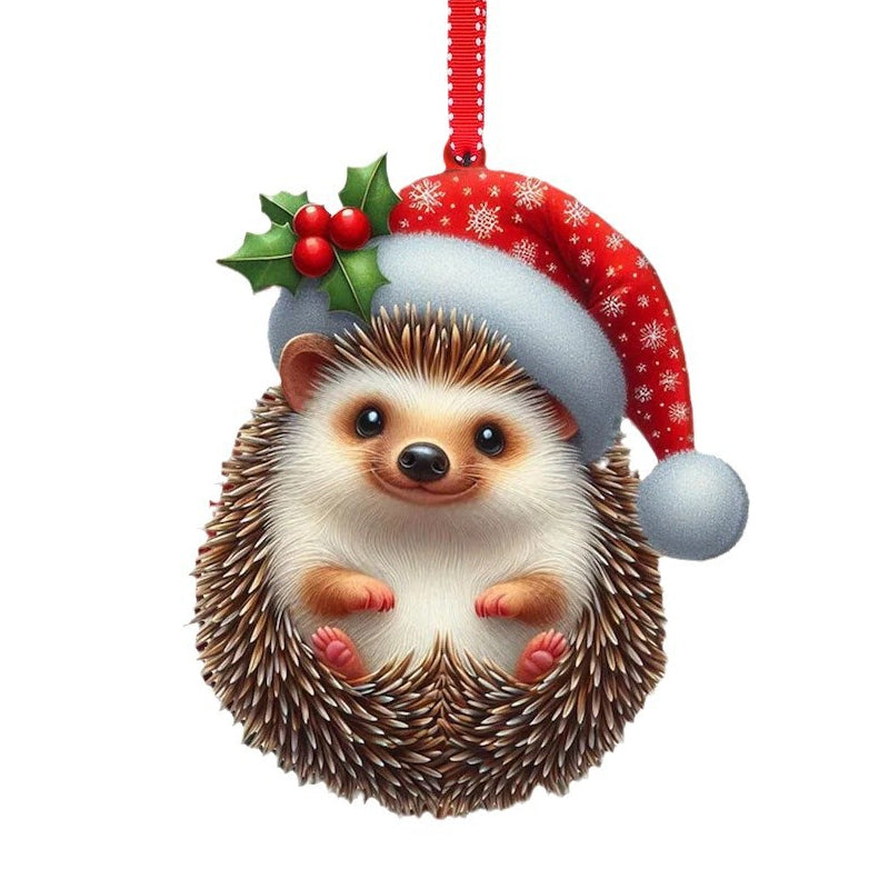 2D Acryl Weihnachtsbaumdekoration Anhänger