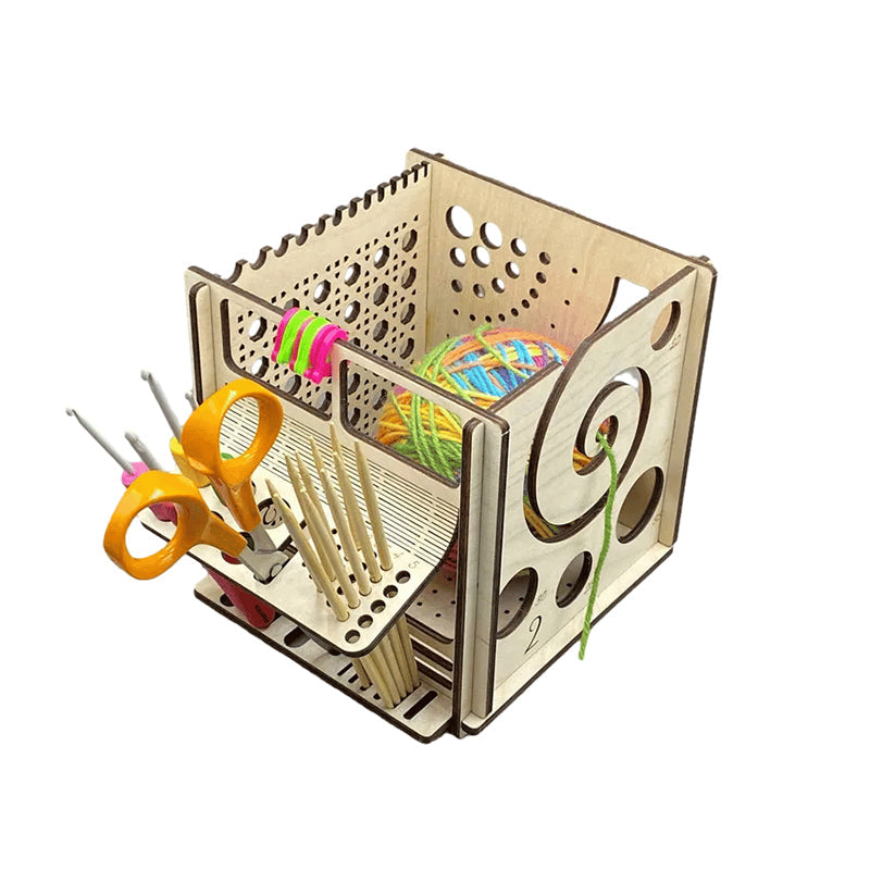 Frendorf | Garnschale Aus Holz - Multifunktionales Strickwerkzeug