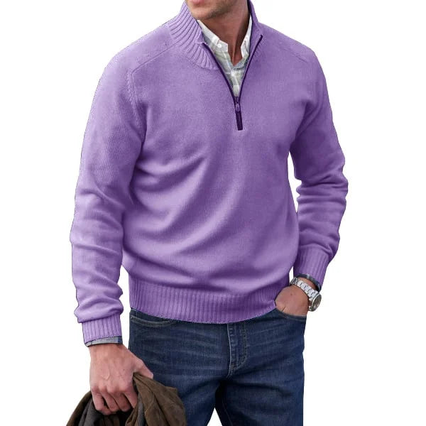 Frendorf | Herren  Basic Pullover mit Reißverschluss