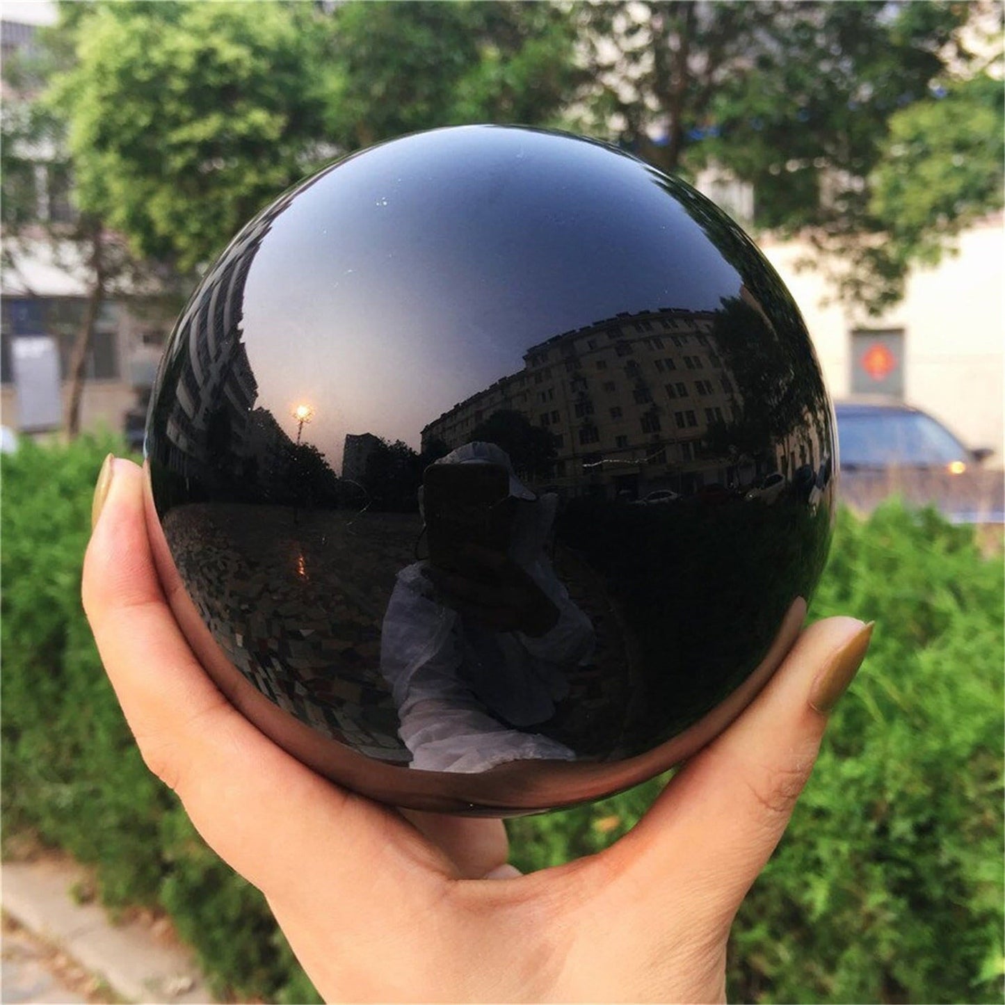 Frendorf Obsidian Kristallkugel Dekoration