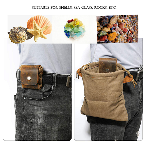 Frendorf | Dimoohome™ Leder- und Canvas-Buschcraft-Tasche