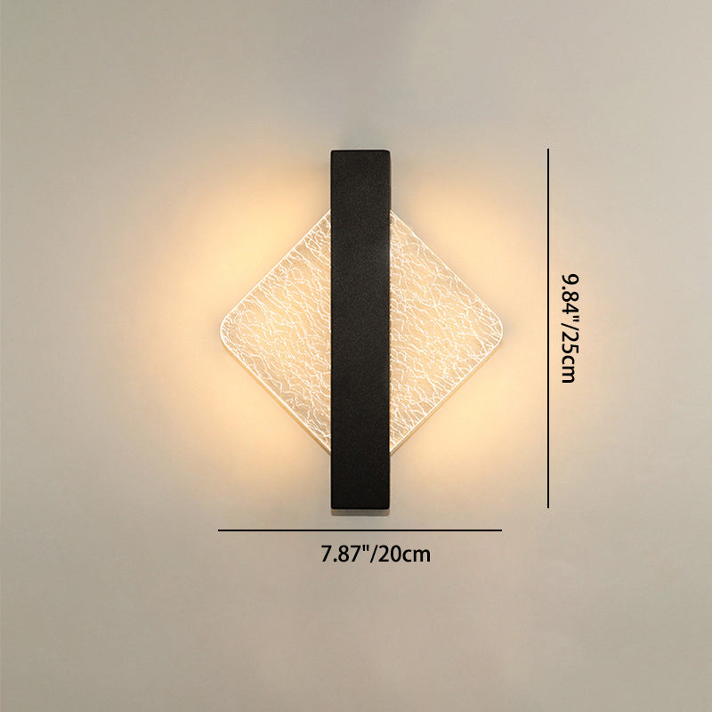 Kreative Acryl Riss Design LED Wandleuchte Lampe
