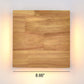 Frendorf | WabiLight Japanische Wabi-Sabi Holz-LED Wandlampe | Rechteckig oder Quadratisch | Warmes Ambiente