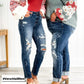 Frendorf | Zerrissene Jeans mit Distressed-Effekt und Bauchkontrolle