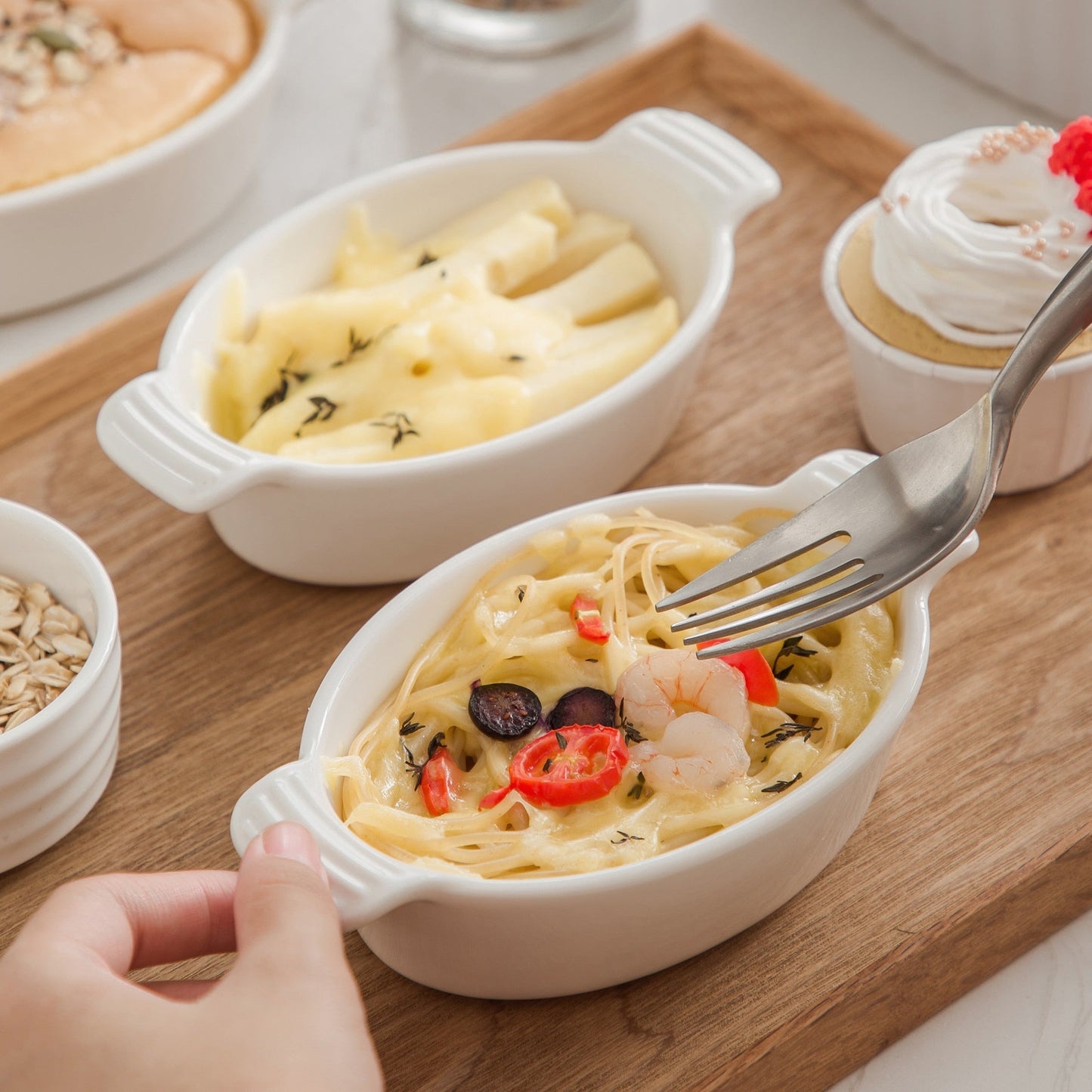 Frendorf | Backplatte mit Griff Souffle Brulee Tapas Tortenbackformen