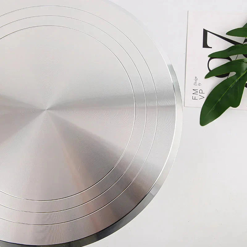 Frendorf | Backwerkzeuge Aluminiumlegierungs Kuchen-Drehteller Kuchenmontagetisch