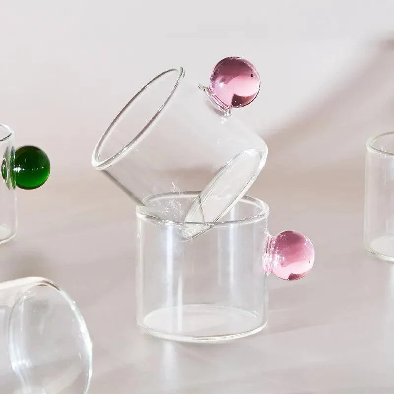 Frendorf Behandelte Espresso -Glasbecher -Set Von 2