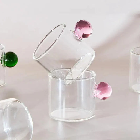 Frendorf Behandelte Espresso -Glasbecher -Set Von 2