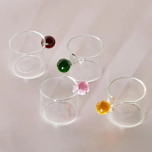 Frendorf Behandelte Espresso -Glasbecher -Set Von 2
