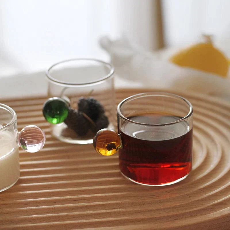 Frendorf Behandelte Espresso -Glasbecher -Set Von 2