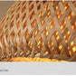 Hängende Deckenlampe aus Bambus C │ Handgefertigte Beleuchtung aus Holz und Ratten für die Inneneinrichtung