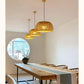 Hängende Deckenlampe aus Bambus C │ Handgefertigte Beleuchtung aus Holz und Ratten für die Inneneinrichtung