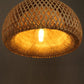 Hängende Deckenlampe aus Bambus C │ Handgefertigte Beleuchtung aus Holz und Ratten für die Inneneinrichtung