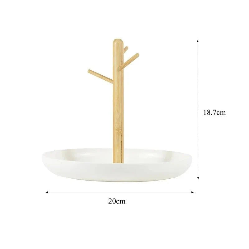 Bamboo Tree Schmuck Organizer