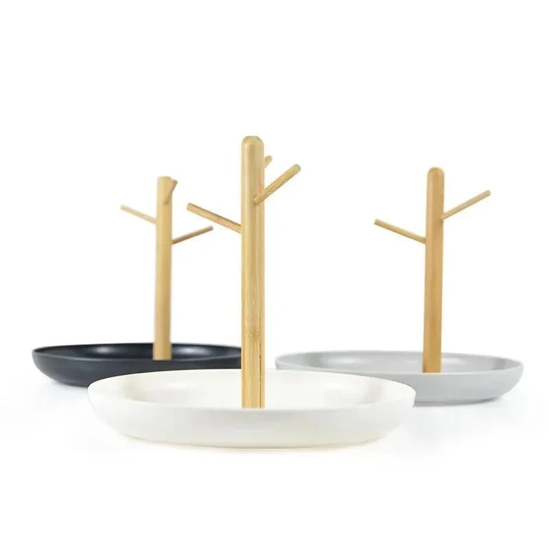 Bamboo Tree Schmuck Organizer