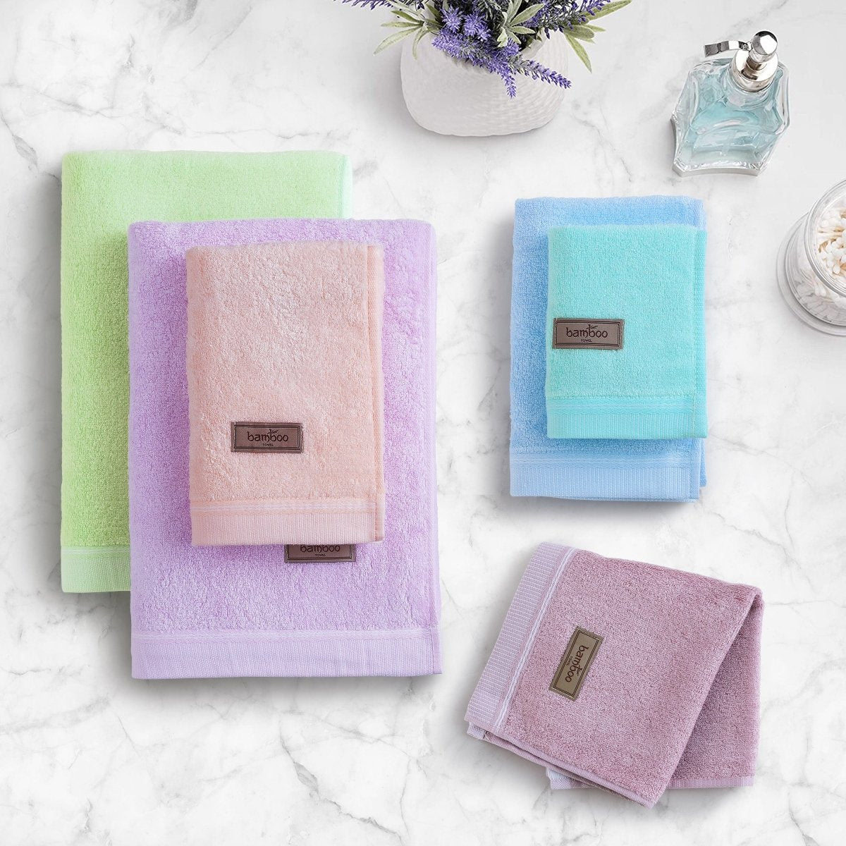 Frendorf | Bambora Plüsch-Badehandtuch | Extra-weiches Bambusmaterial für Spa, Fitnessstudio und Hausgebrauch