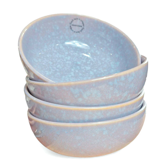 Frendorf | Bluebell Müslischale 16cm - Elegante Keramikschale mit Blaulocken-Blumenmotiv - Perfekt zum Servieren von Müsli, Suppen oder Snacks - Fügt Ihrer Tischgeschirrkollektion eine zarte und erfrischende Note hinzu