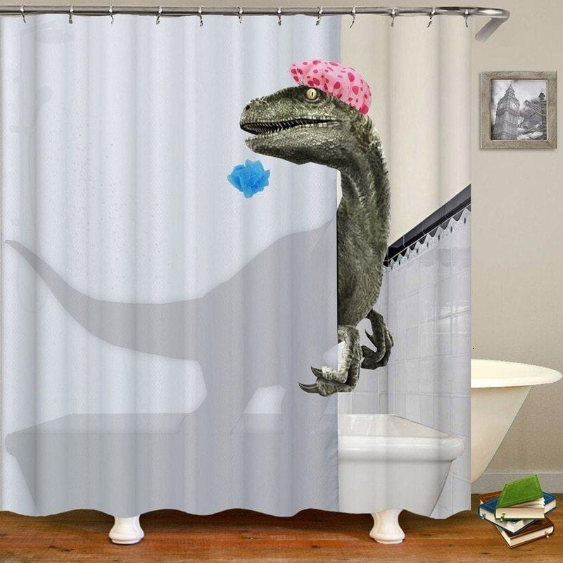 Tier-Serie Badezimmer Duschvorhang - Wasserfestes Polyester mit Schimmelschutz